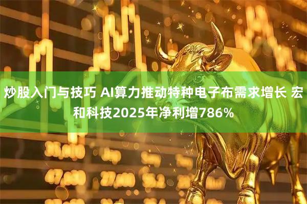 炒股入门与技巧 AI算力推动特种电子布需求增长 宏和科技2025年净利增786%